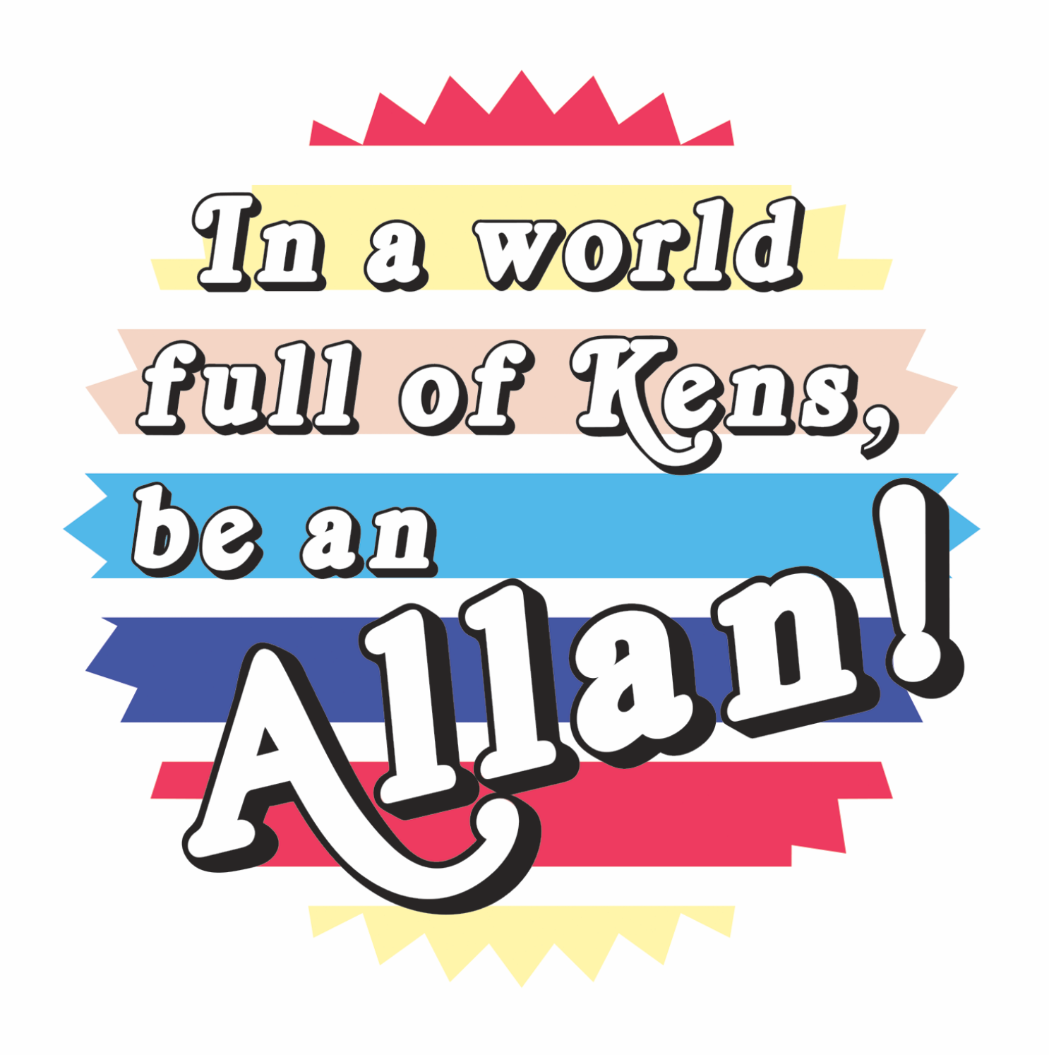 Barbie Movie Ken and Allan Die Cut Magnet
